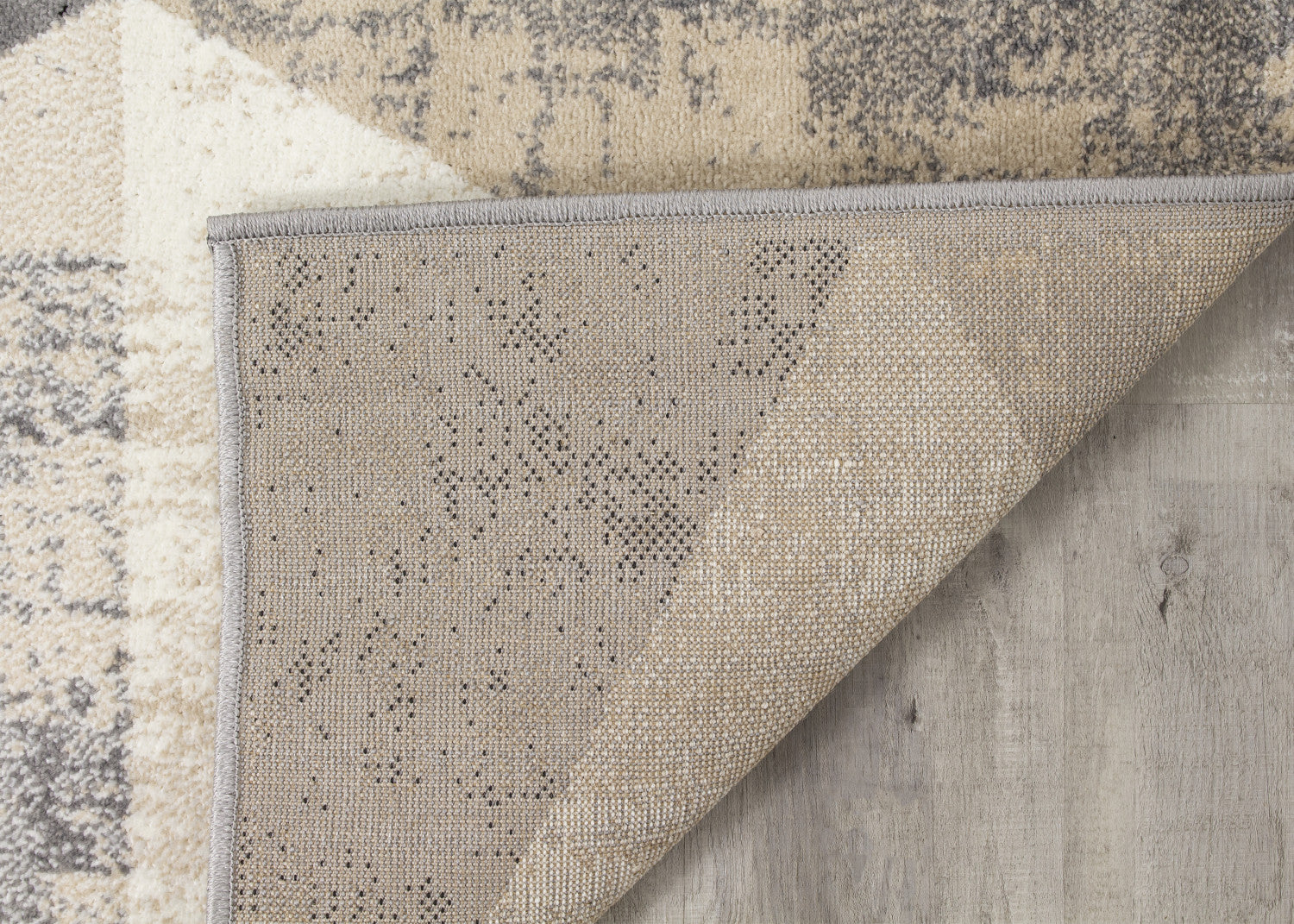 Siecle Triangle Shapes Area Rug - 3' X 5' - Cream/Beige