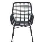 Erwood Outdoor Dining Arm Chair - Black - Set of 2