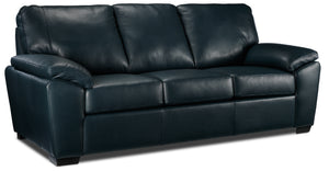 Gaetano Sofa en cuir - bleu atlantique Havana