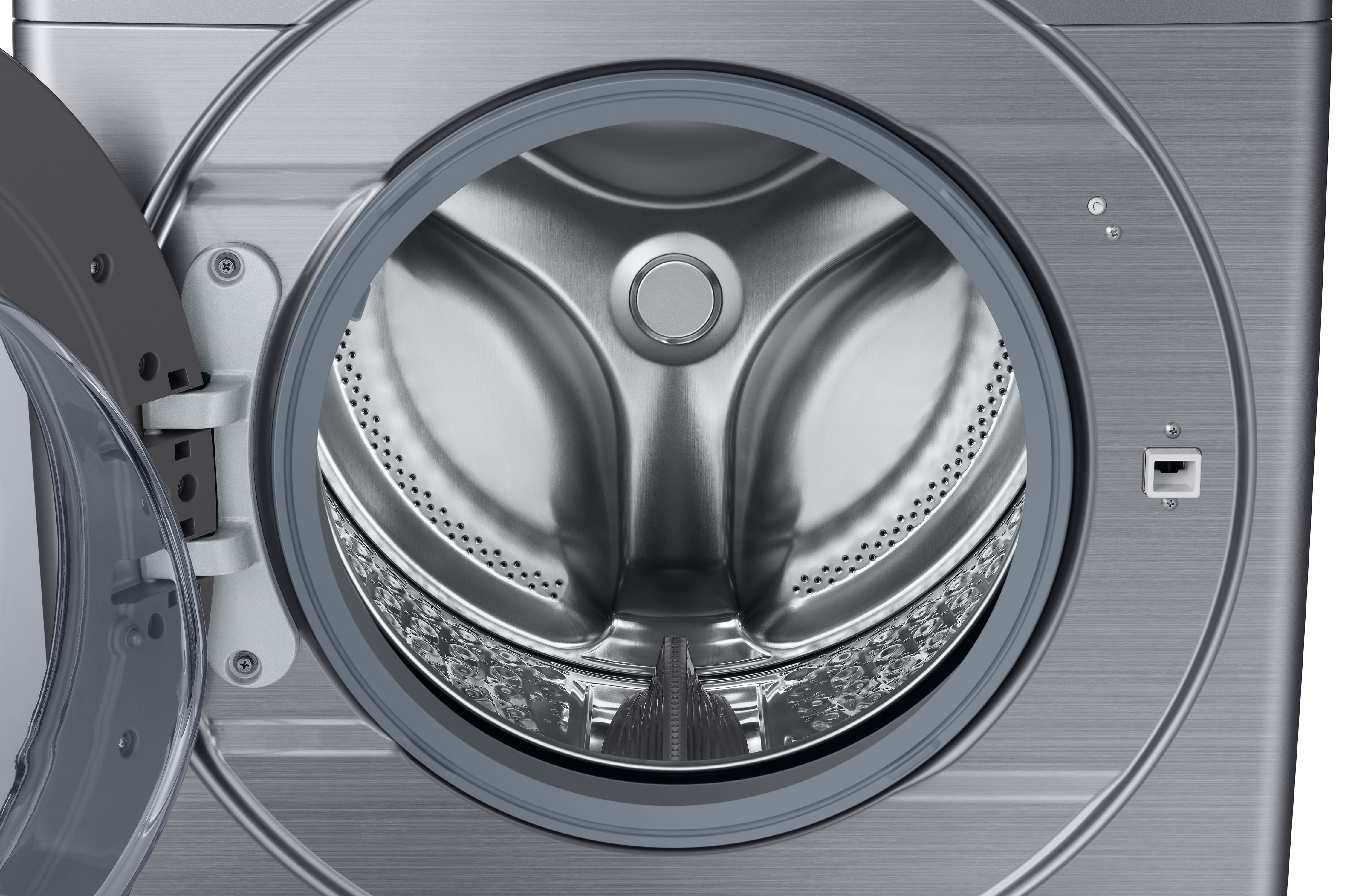 Samsung Stainless Platinum Steam Front Load Washer (5.2 Cu. Ft.) - WF45R6100AP/US