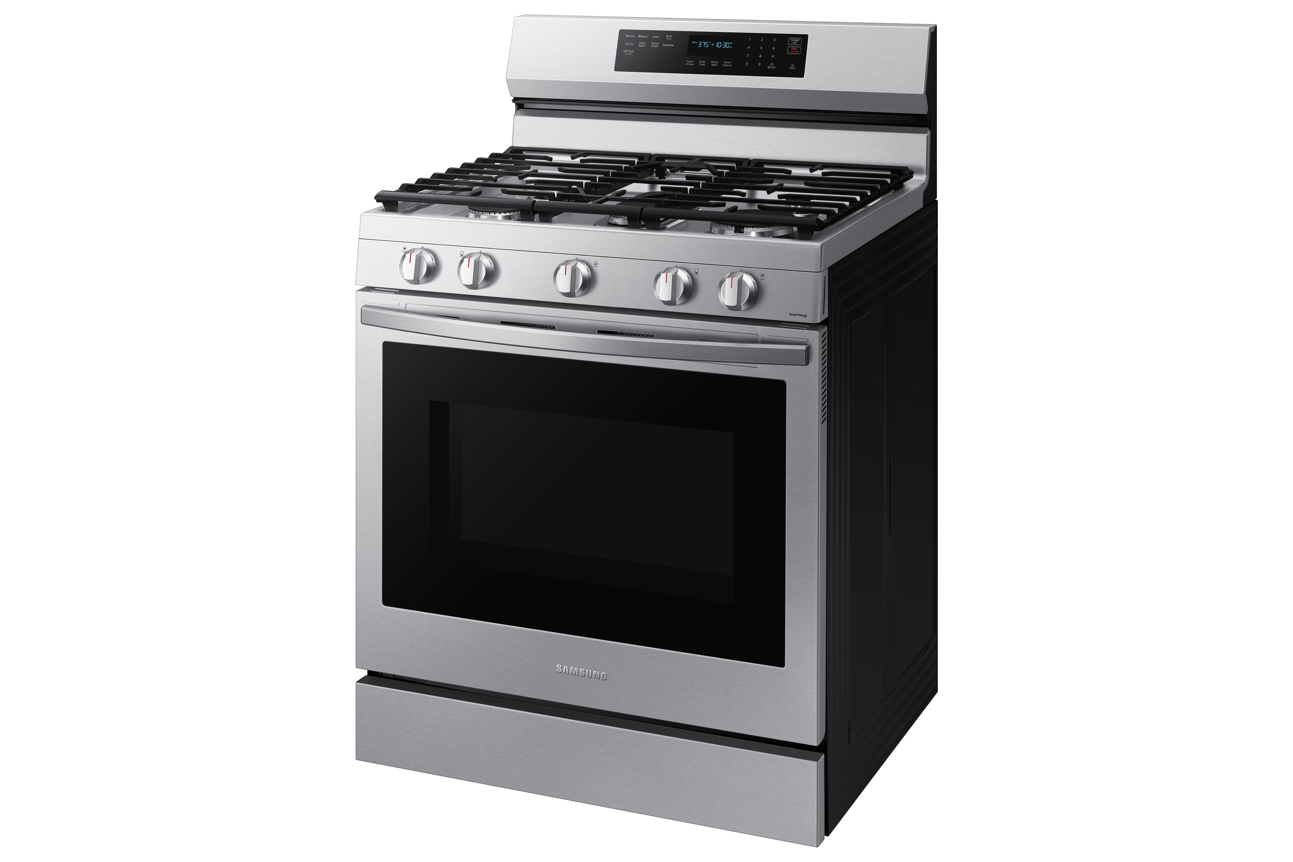 Samsung Stainless Steel Gas True Convection Range with Wi-Fi and Air Fry (6.0 Cu.Ft) - NX60A6711SS/AA