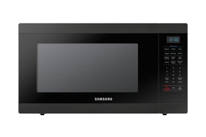 Samsung Four micro-ondes de comptoir 1,9 pi³ avec capteur de cuisson acier inoxydable noir MS19M8020TG/AC