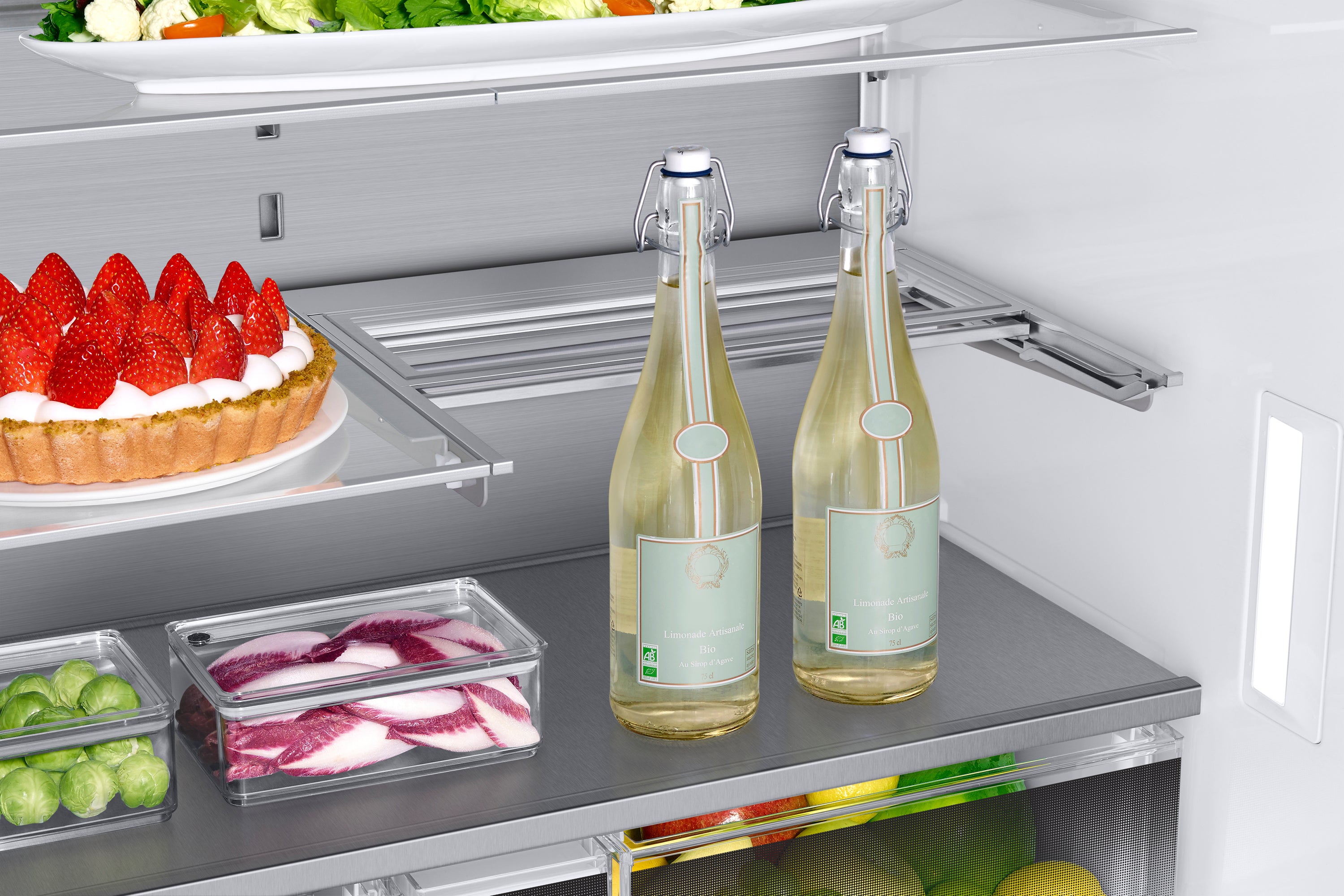 Samsung Stainless Steel Counter-Depth French Door Refrigerator (23 Cu. Ft.) - RF23M8090SR/AA