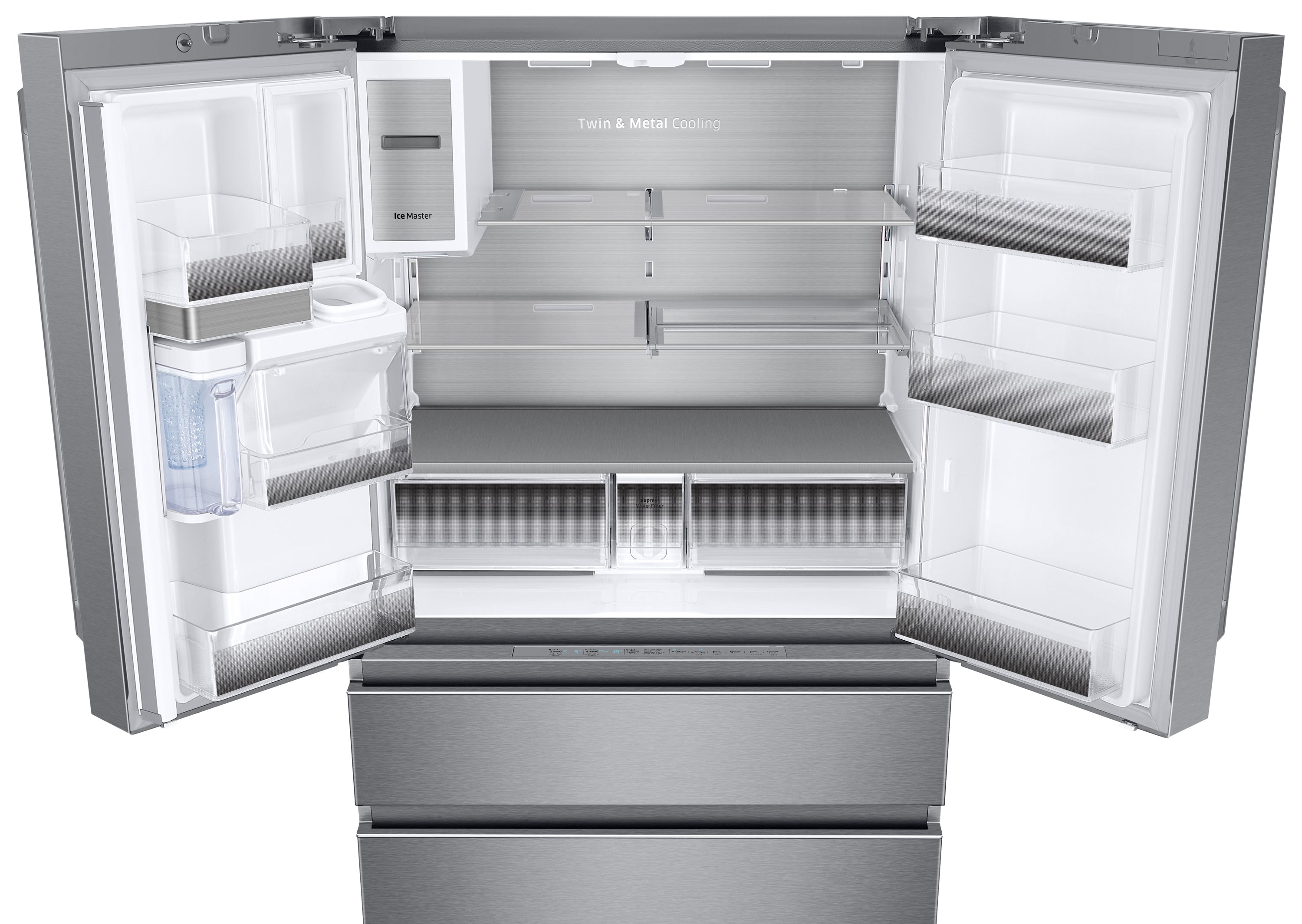 Samsung Stainless Steel Counter-Depth French Door Refrigerator (23 Cu. Ft.) - RF23M8090SR/AA