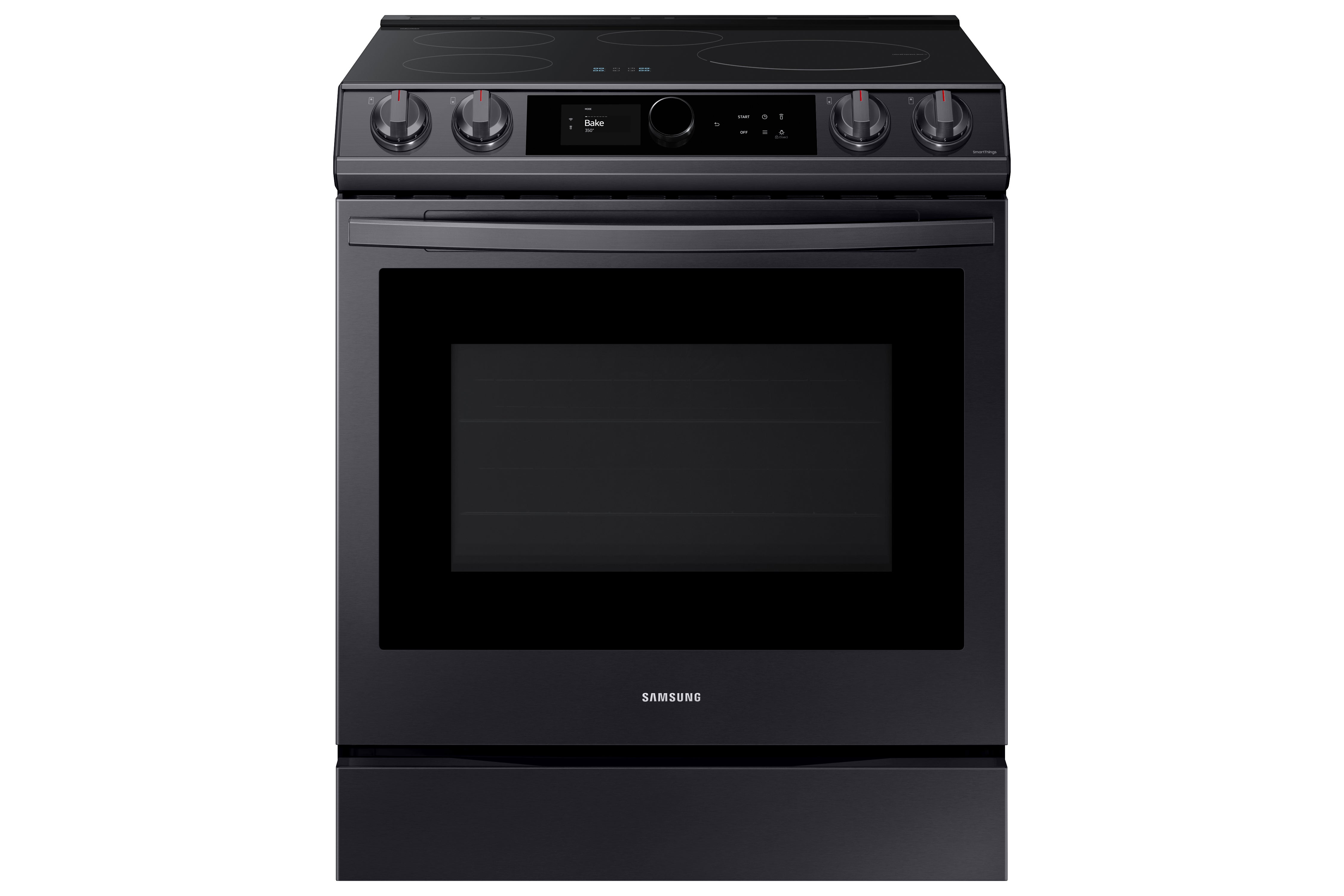 Samsung Black Stainless Steel Slide-In Induction Range with Wi-Fi and Air Fry (6.3 Cu.Ft) - NE63T8911SG/AC