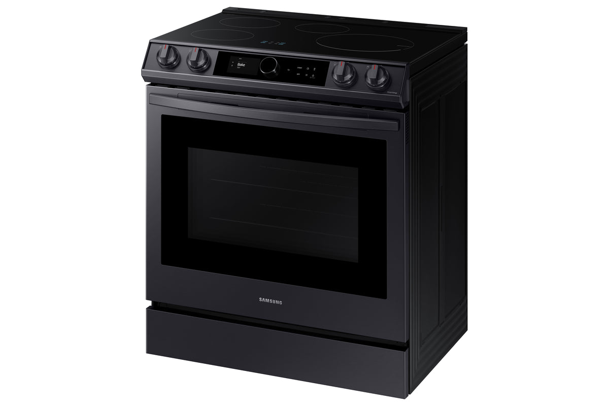 Samsung Black Stainless Steel Slide-In Induction Range with Wi-Fi and Air Fry (6.3 Cu.Ft) - NE63T8911SG/AC