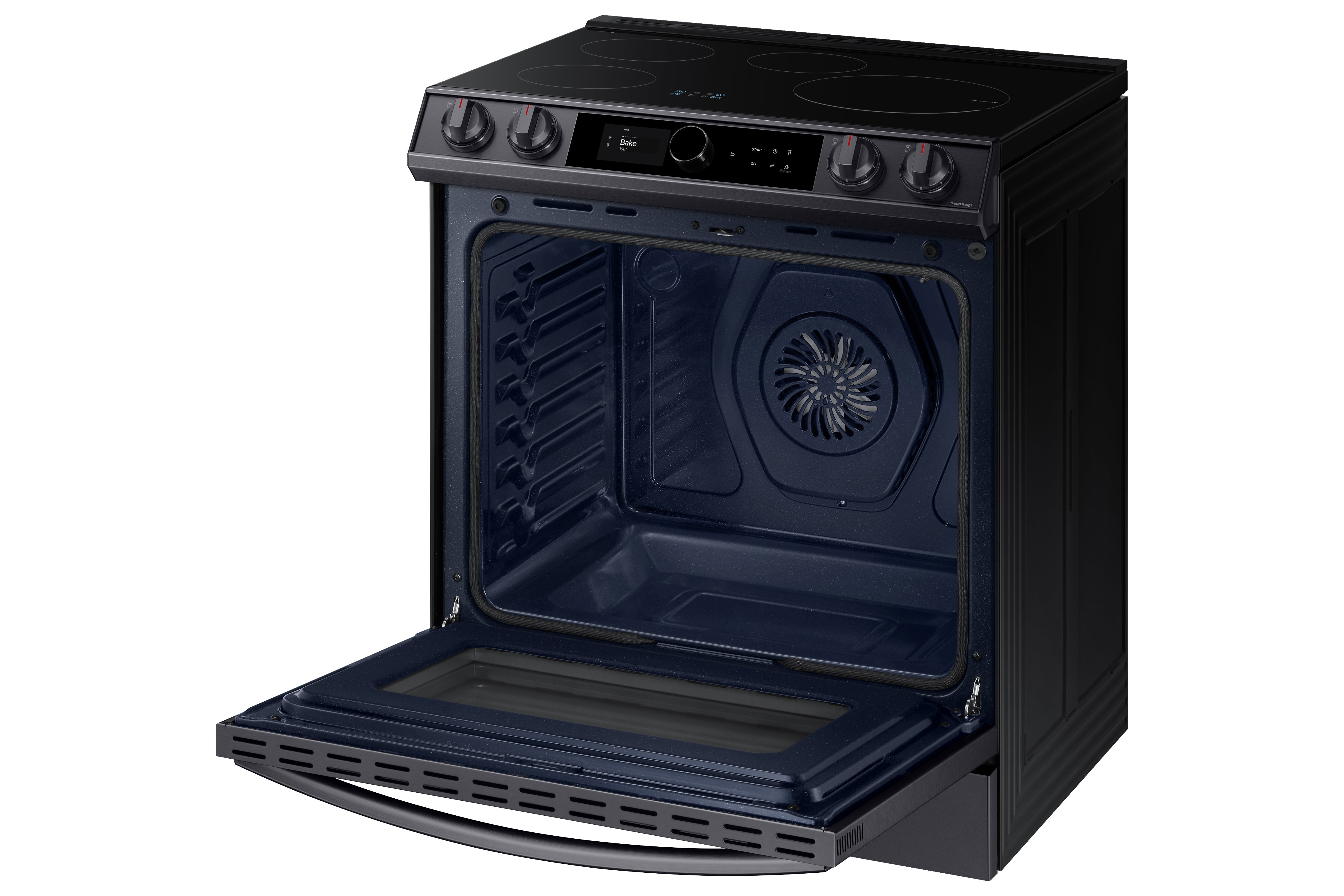 Samsung Black Stainless Steel Slide-In Induction Range with Wi-Fi and Air Fry (6.3 Cu.Ft) - NE63T8911SG/AC