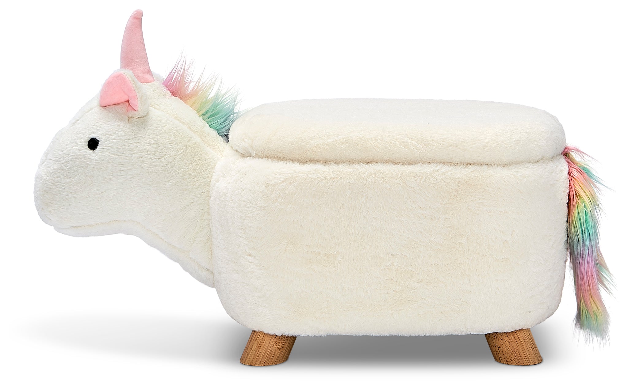 Unicorn Storage Ottoman - White
