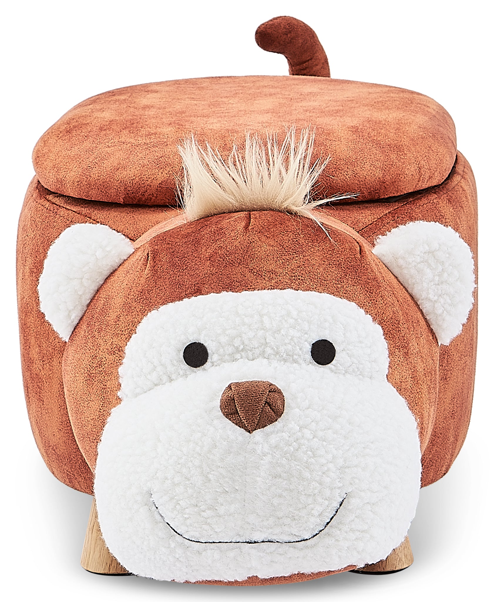 Monkey Storage Ottoman - Brown