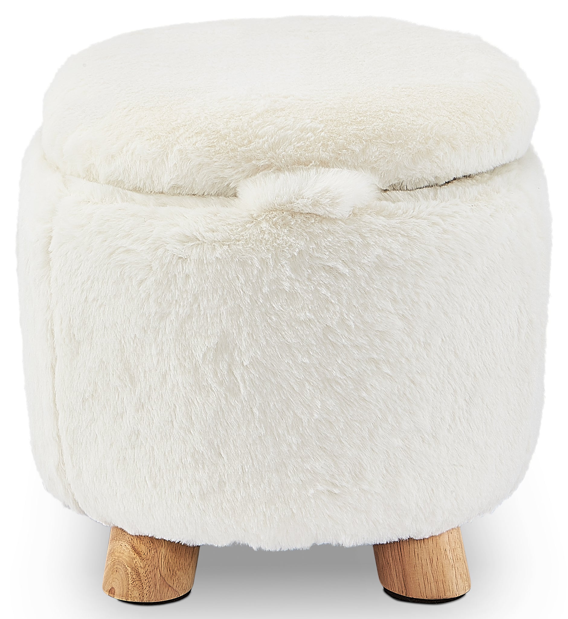 Sheep Storage Ottoman - White
