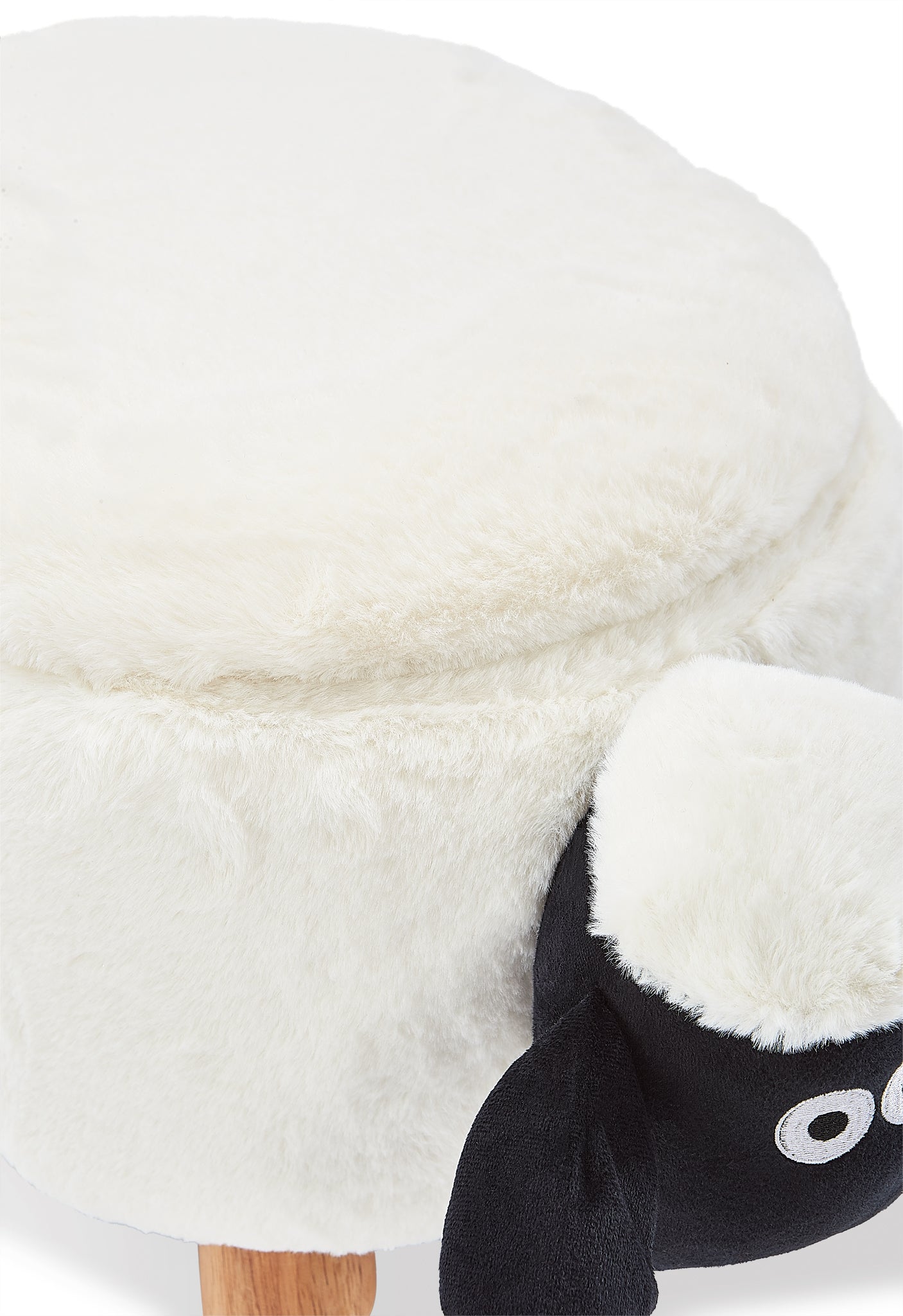 Sheep Storage Ottoman - White