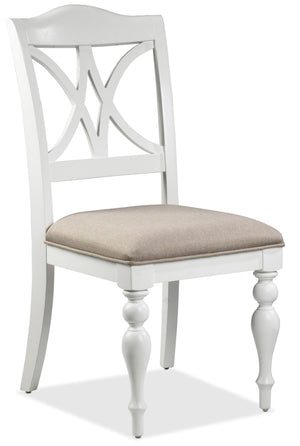 Flora Chaise sans bras – blanc perlé