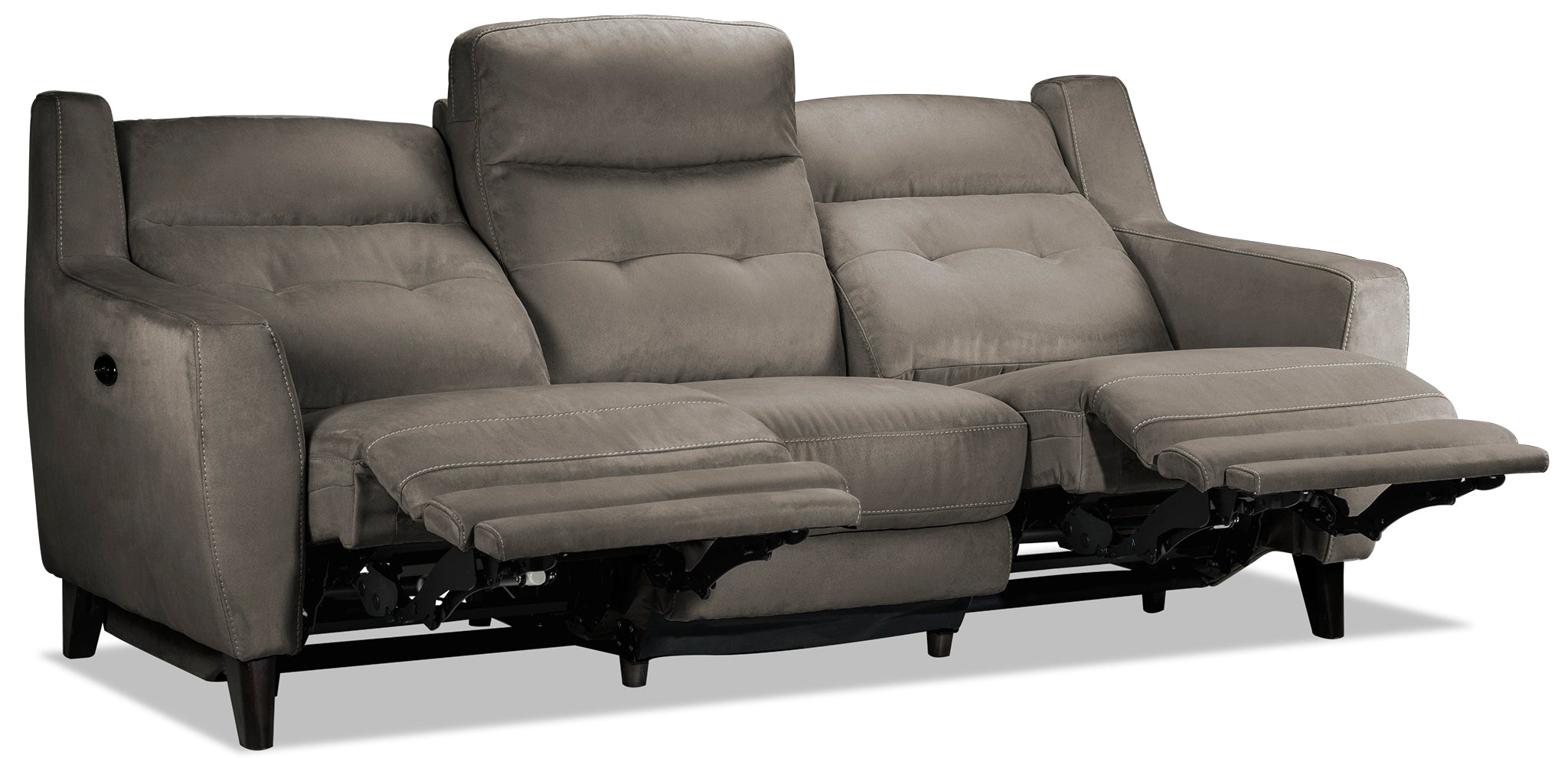 Lucas Power Reclining Sofa - Dark Grey