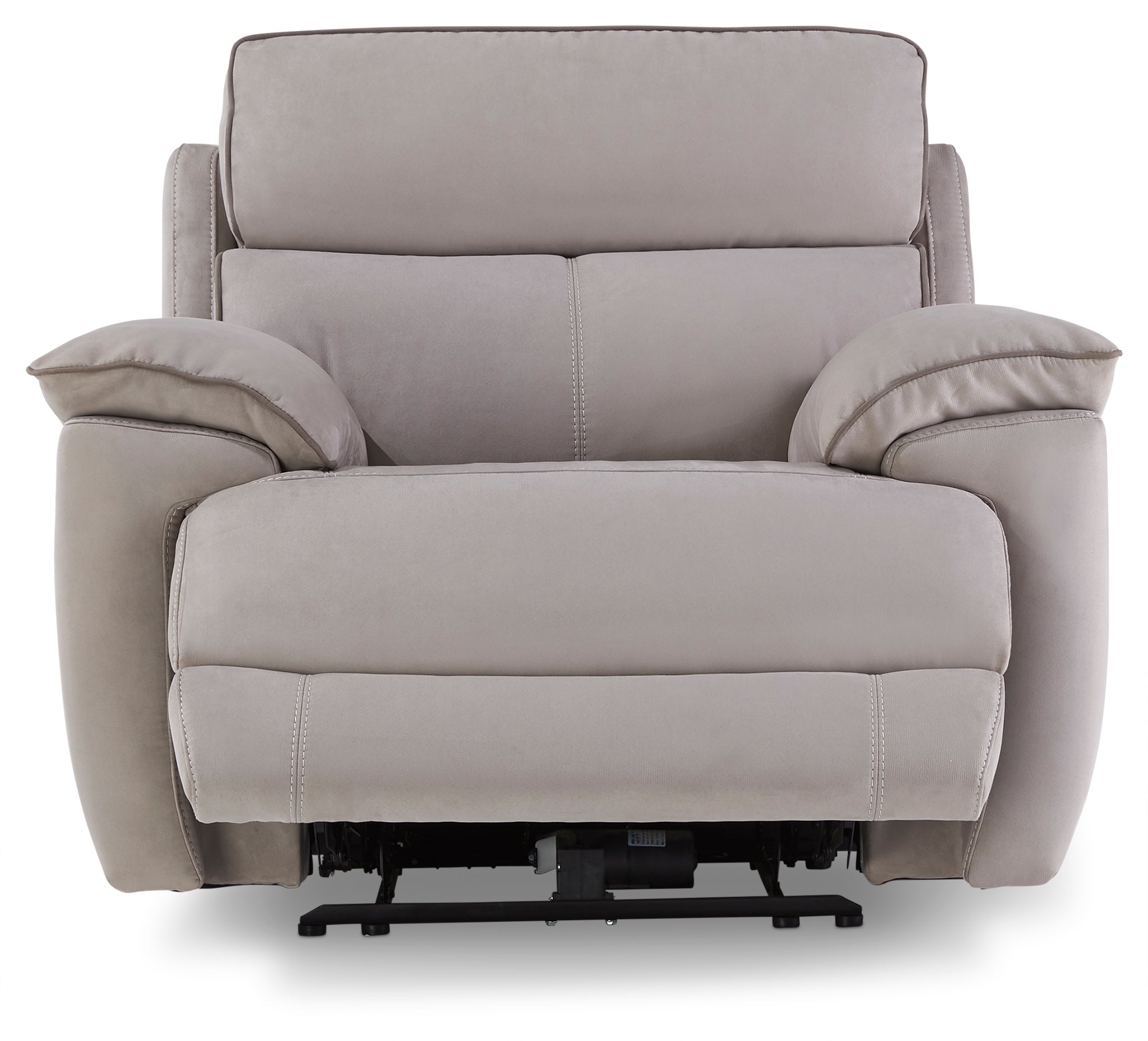 Memphis Dual Power Recliner - Silver Grey