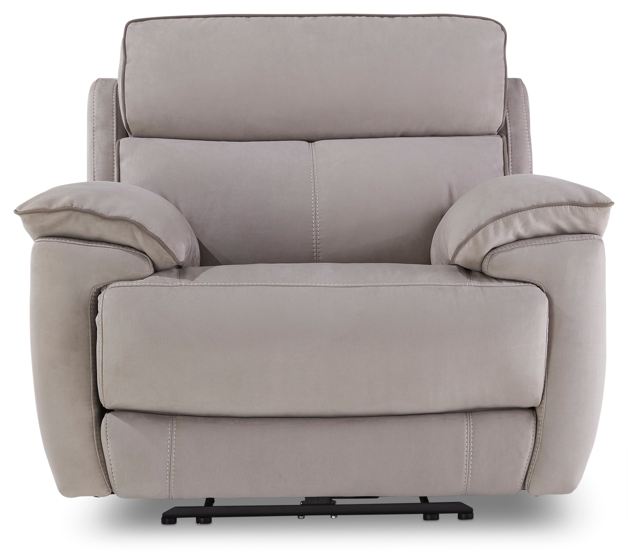 Memphis Dual Power Recliner - Silver Grey