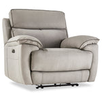 Memphis Dual Power Recliner - Silver Grey