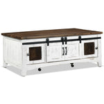 Pueblo 50" Coffee Table - Weathered White