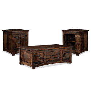Mezcal Ens. Table de centre et 2 tables de bout – noyer