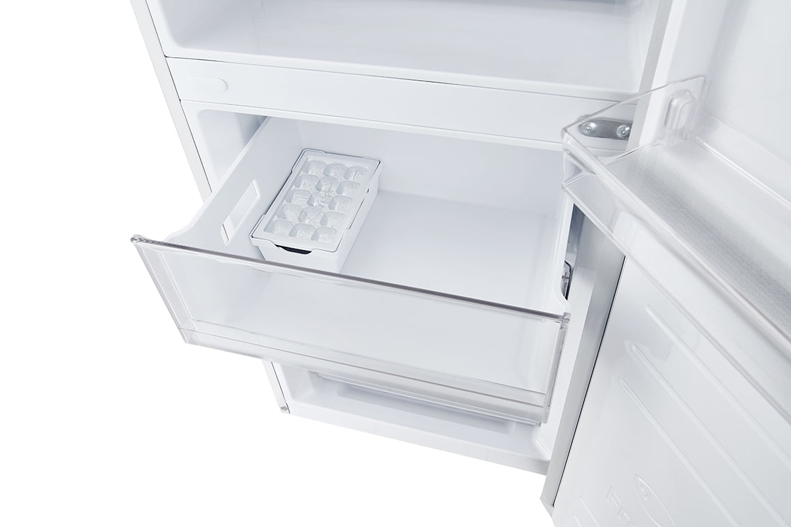 LG White 24" Counter Depth Two-Door Bottom Mount Refrigerator with Multi Air-Flow Technology (10.8 Cu.Ft) - LRDNC1004W