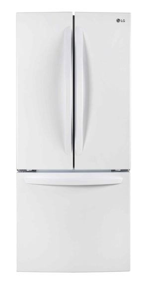 LG Réfrigérateur 22 pi³ de 30 po avec porte à 2 battants blanc - LRFNS2200W