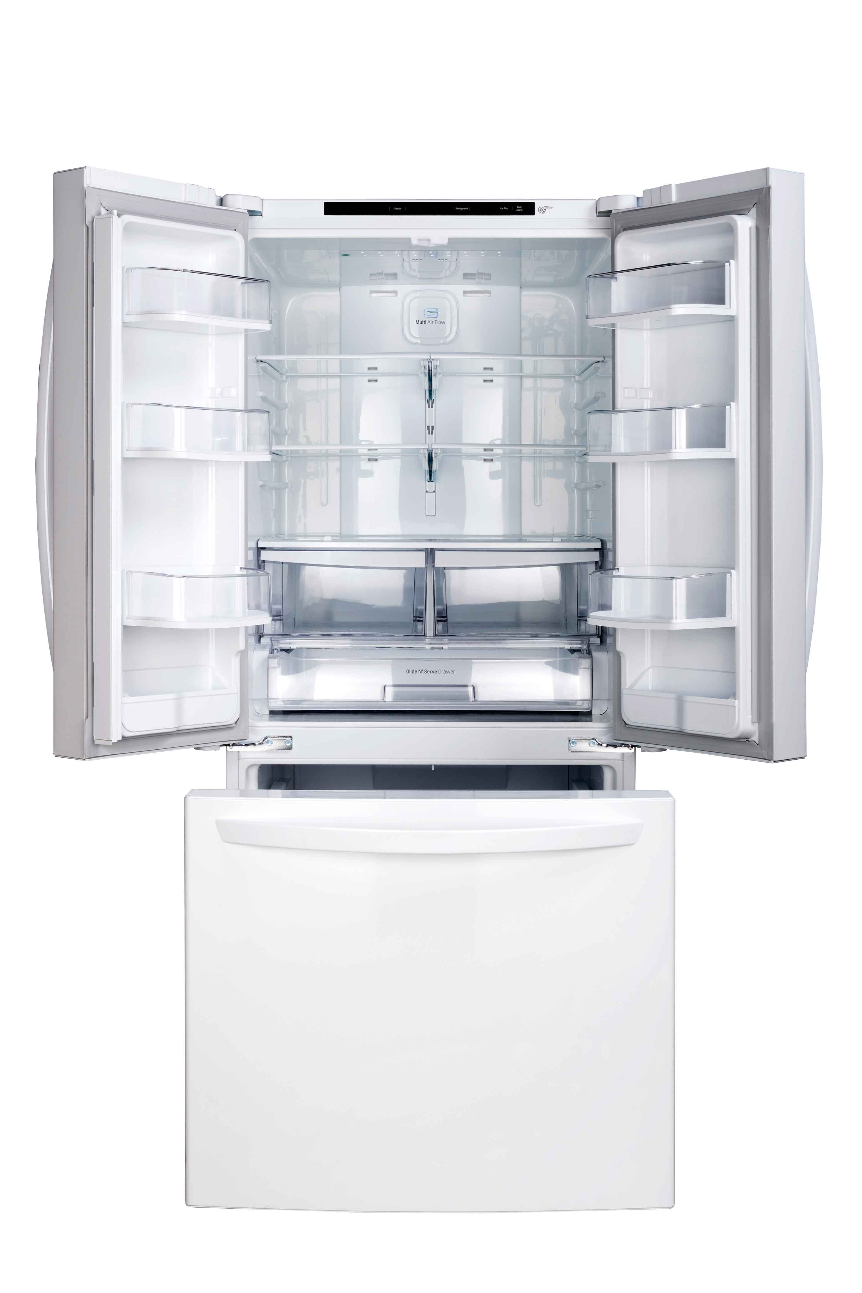 LG 30" 22 Cu. Ft. White French Door Refrigerator - LRFNS2200W