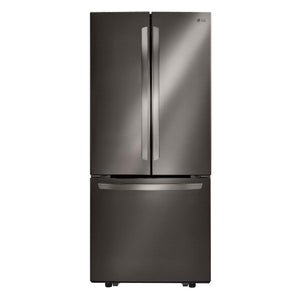 LG Réfrigérateur 22 pi³ de 30 po avec porte à 2 battants acier inoxydable noir - LRFNS2200D
