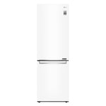 LG 24" 12 Cu. Ft. White Counter Depth Bottom-Freezer Refrigerator with DoorCooling+ - LBNC12231W