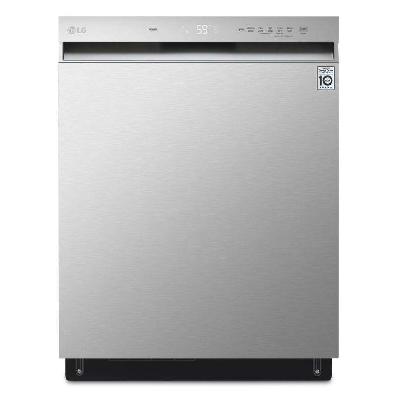 LG Lave-vaisselle encastré 24 po à commande frontale avec QuadWash® et  système EasyRack® Plus acier inoxydable LDFN3432T