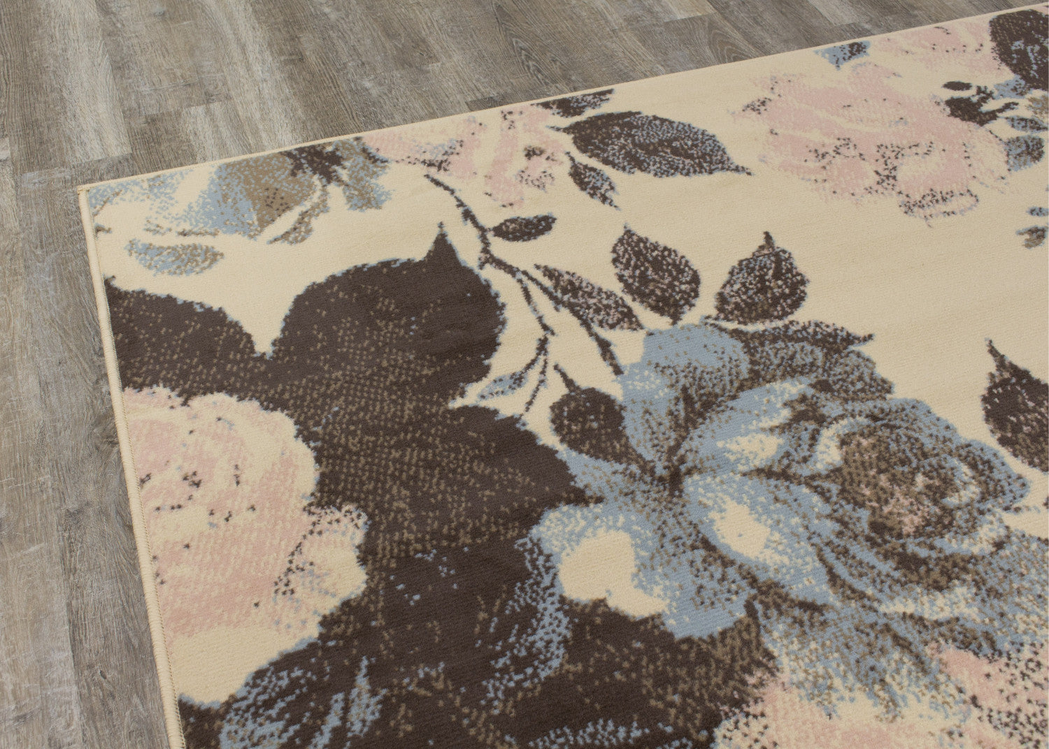 Fiona Flowers Area Rug - 5' X 7' - Cream/Pink