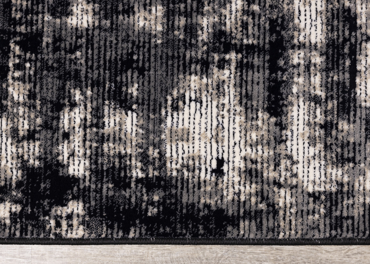 Ariel Grey Cream Distressed Rug, 5'1" X 7'7" Area Rug