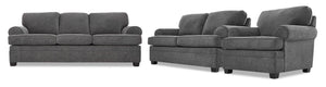 Calliope Ens. Sofa, causeuse et fauteuil - fumée