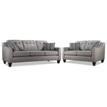 Rockford Sofa and Loveseat Set - Grey