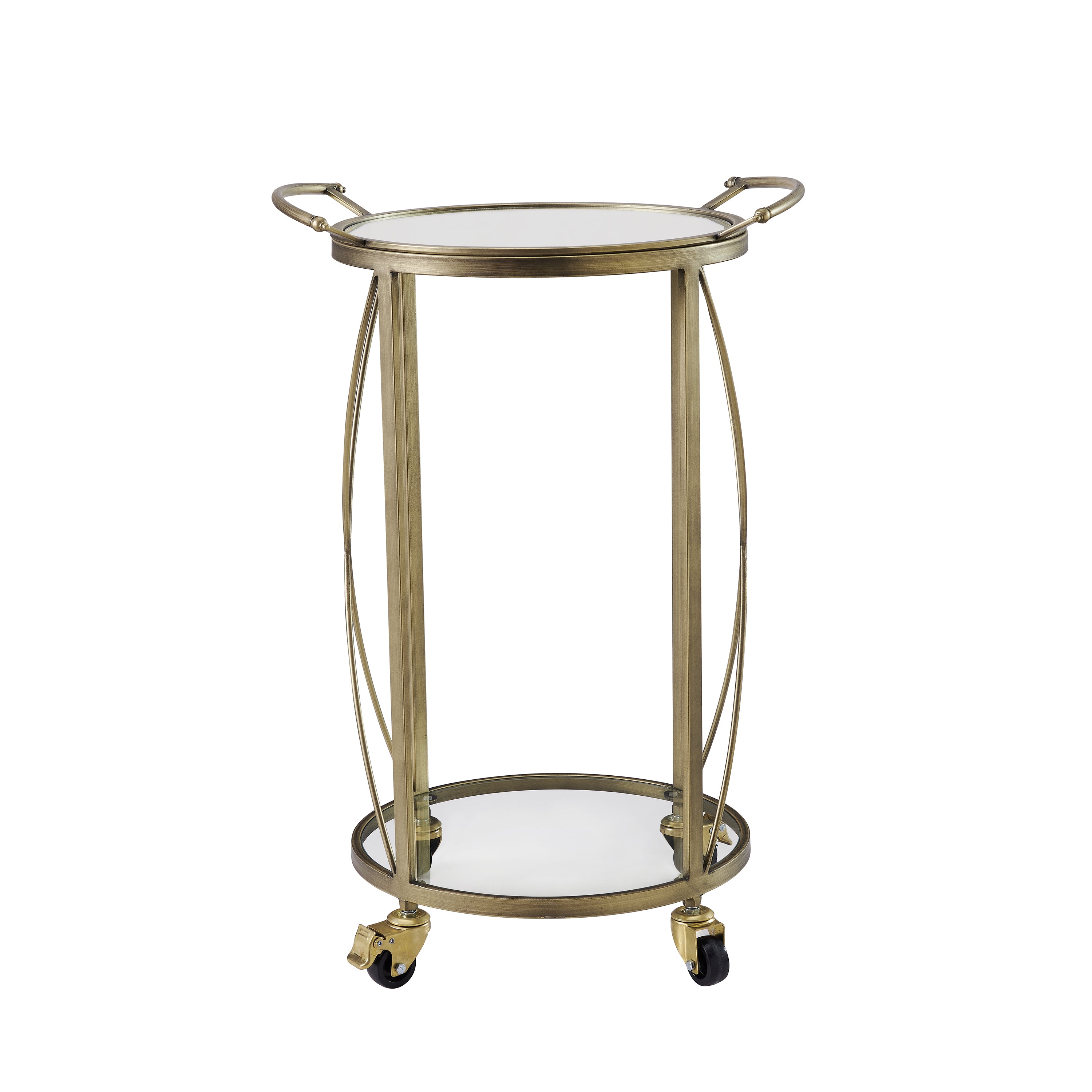 Jami Round Bar Cart - Gold