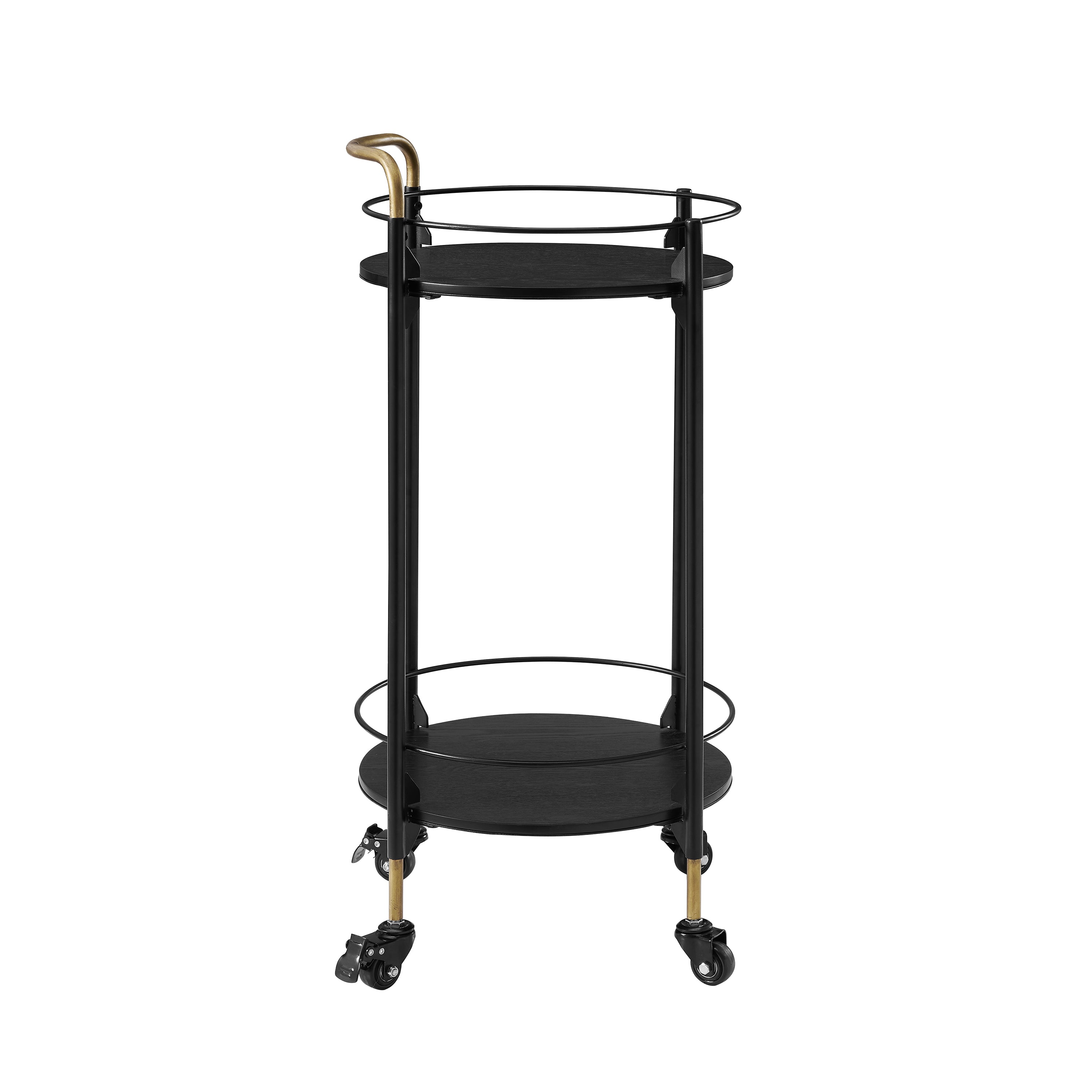 Emmie Round Bar Cart - Black