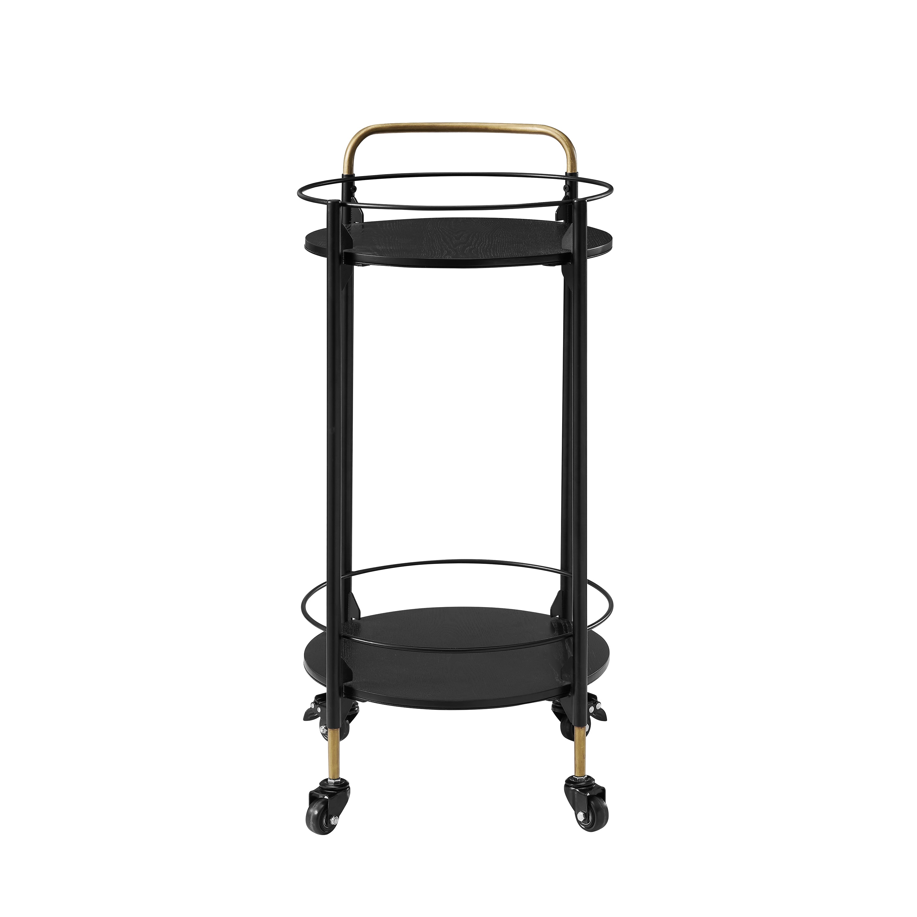 Emmie Round Bar Cart - Black