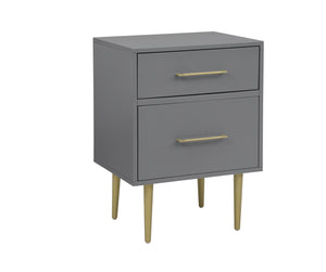 Valerie Glam Table de nuit – gris foncé