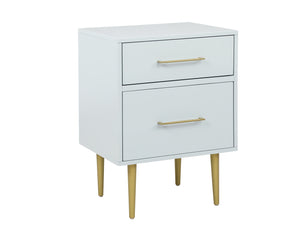 Valerie Glam Table de nuit – gris pâle