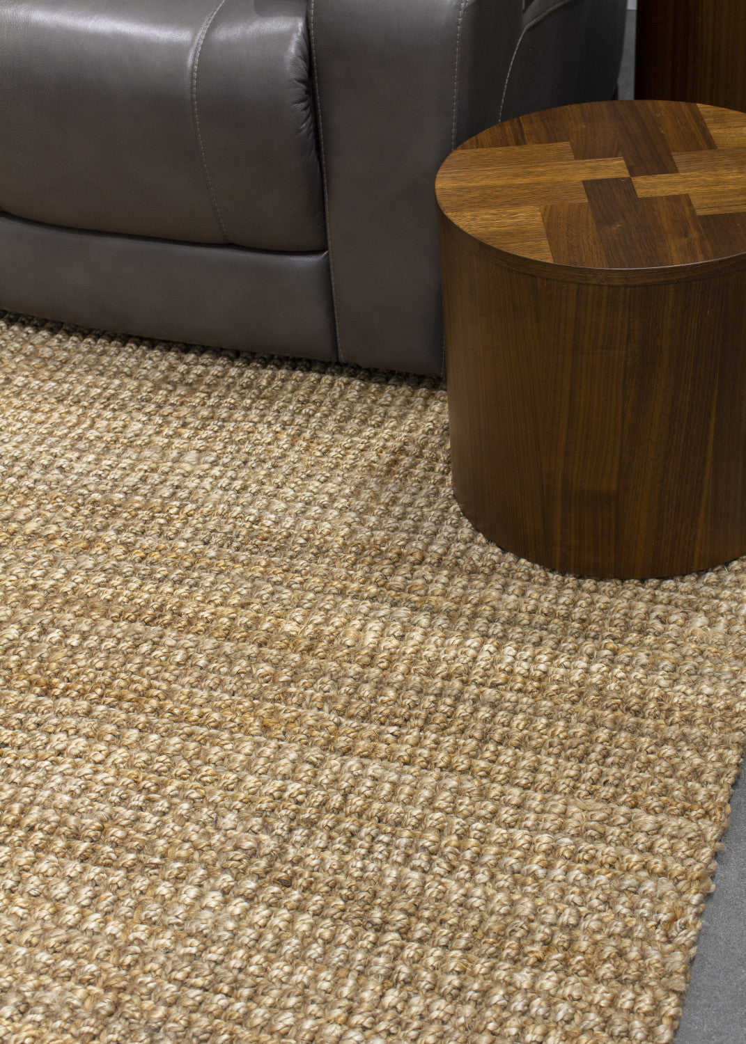 Jute Chunky Boucle Area Rug - 3' X 5' - Beige