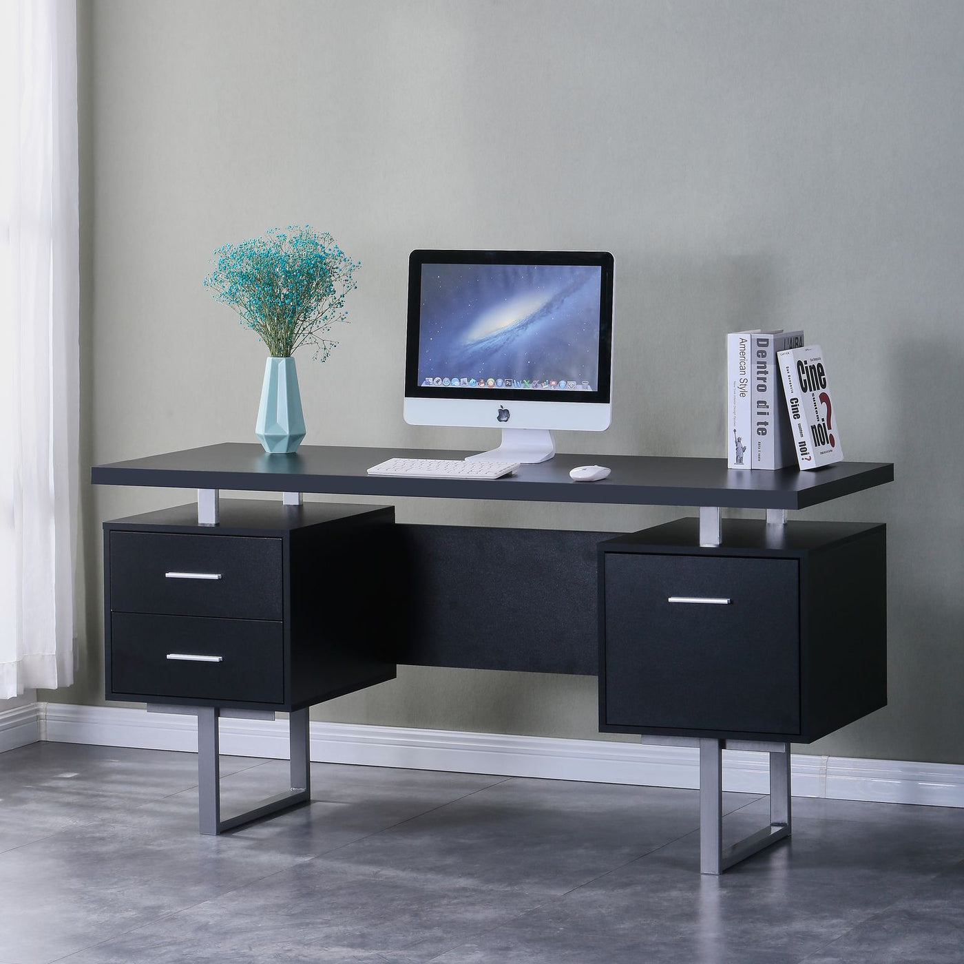 Alison Office Desk - Black