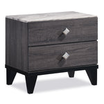 Amber Night Table - Grey, Black