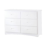 Galen 6 Drawer Dresser - White