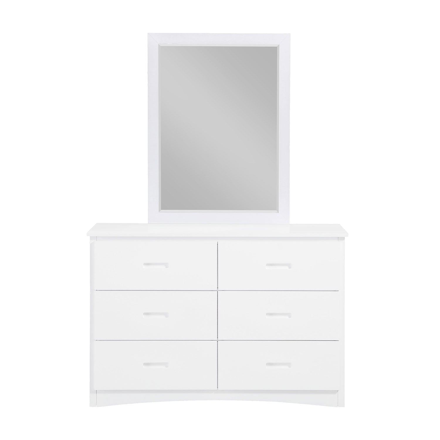 Galen 6 Drawer Dresser - White