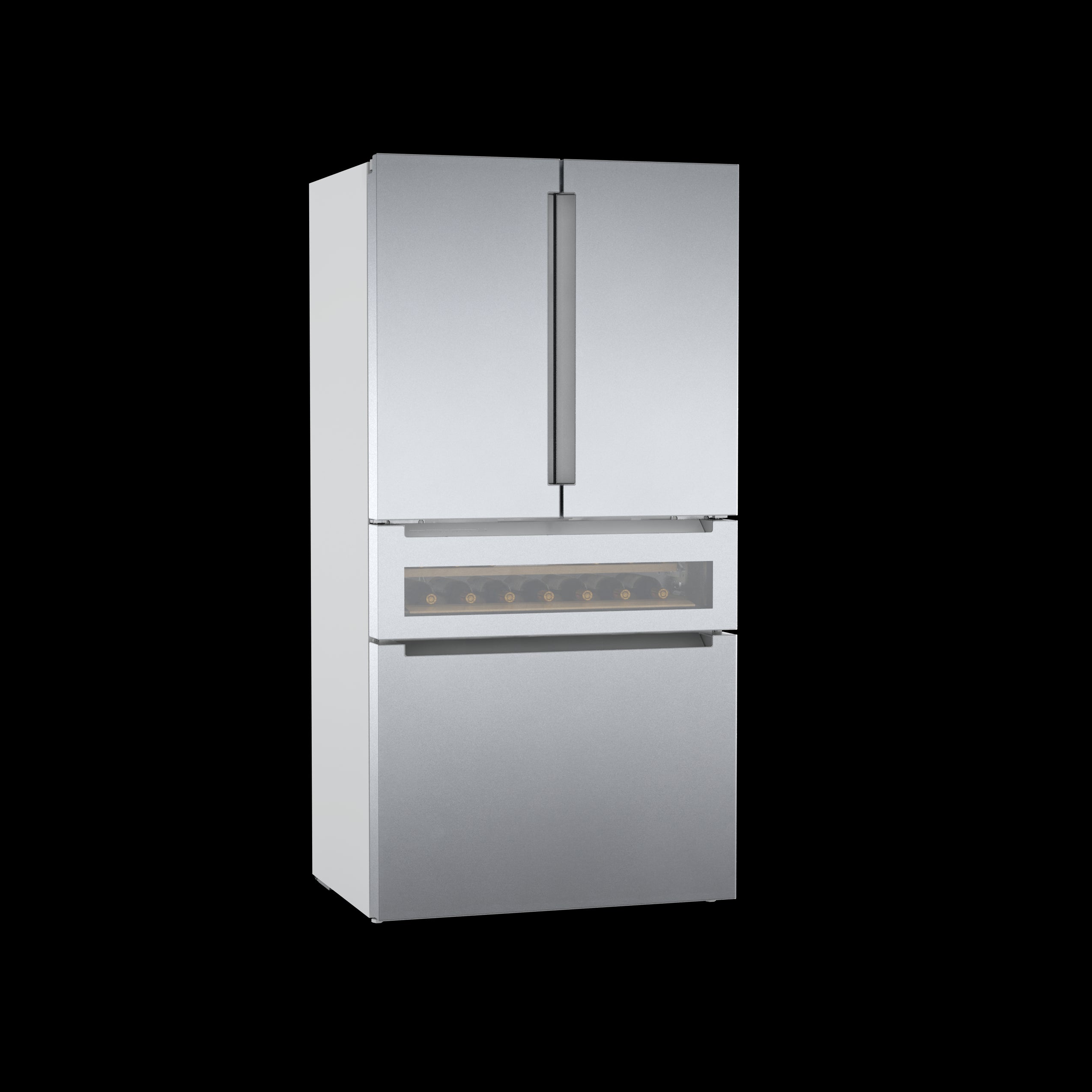 Bosch 36" 21.2 Cu. Ft. Stainless Steel Counter-Depth French Door Refrigerator with Wine Drawer - B36CL81ENG