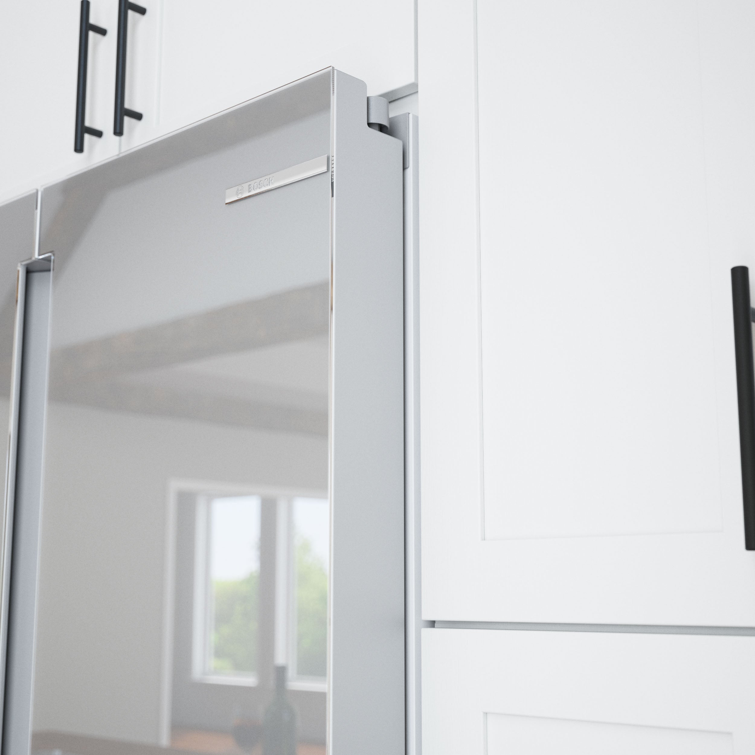 Bosch 36" 21.2 Cu. Ft. Stainless Steel Counter-Depth French Door Refrigerator with Wine Drawer - B36CL81ENG