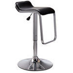 Blair Bar Height Stool - Black, Chrome
