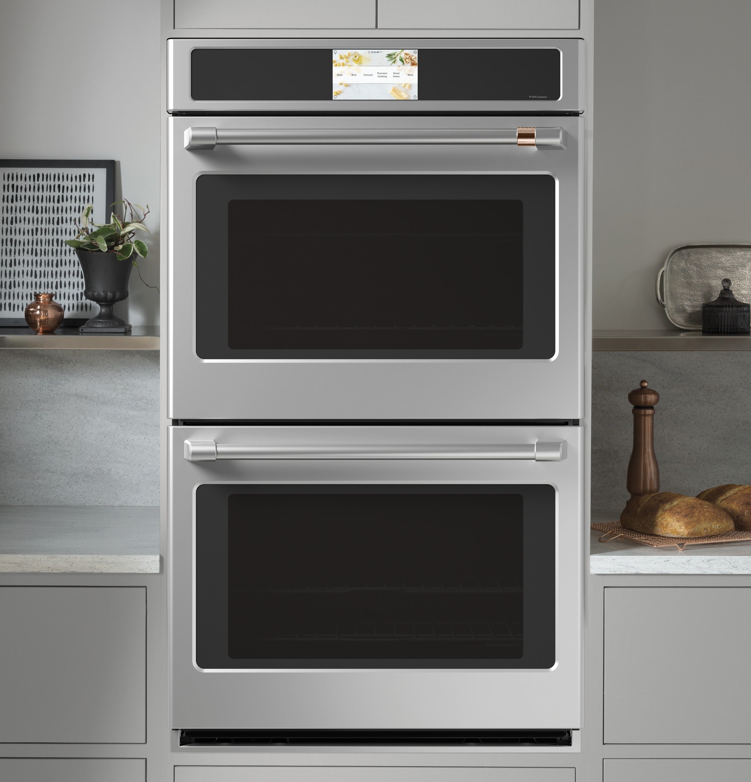 Café Stainless Steel 30" Built-In Convection Double Wall Oven (10 Cu.Ft) - CTD90DP2NS1