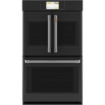 Café Matte Black 30" Built-In French-Door Double Convection Wall Oven (10.0 Cu.Ft) - CTD90FP3ND1