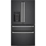 Café 36" 27.8 Cu. Ft. Matte Black 4-Door French Door Refrigerator - CVE28DP3ND1