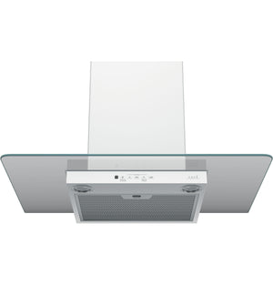 Café Hotte de cuisinière murale avec auvent en verre 30 po 350 PCM blanc mat CVW73014MWM