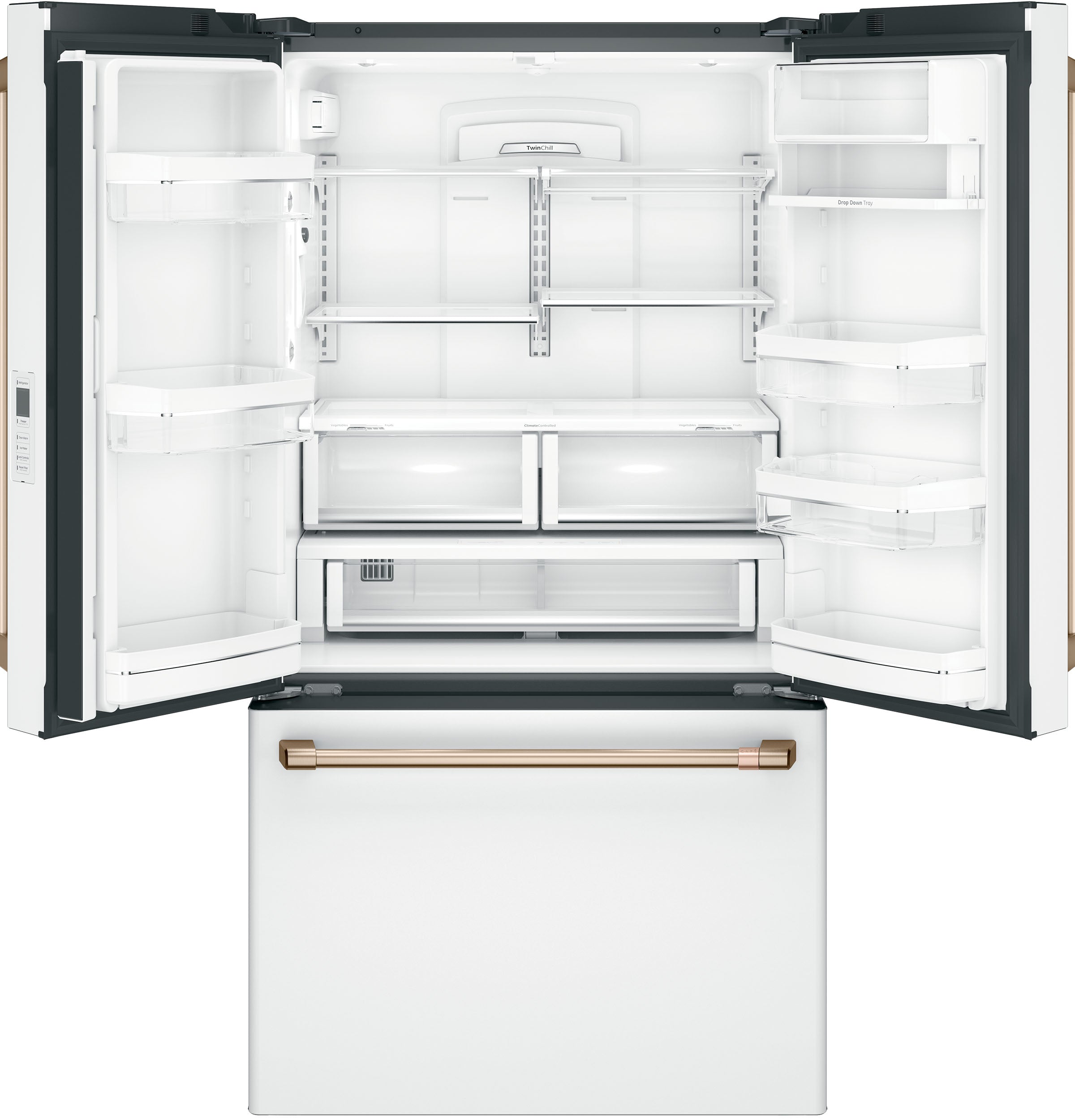 Café 36" 23.1 Cu. Ft. Matte White Counter-Depth French Door Refrigerator - CWE23SP4MW2